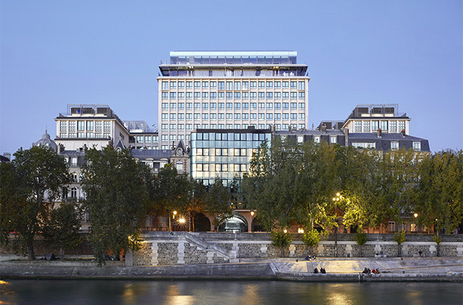 SO/ Paris Hotel Facade by RIver