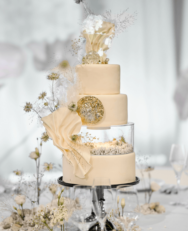 Wedding cake by Pastry Chef Annette Fauma